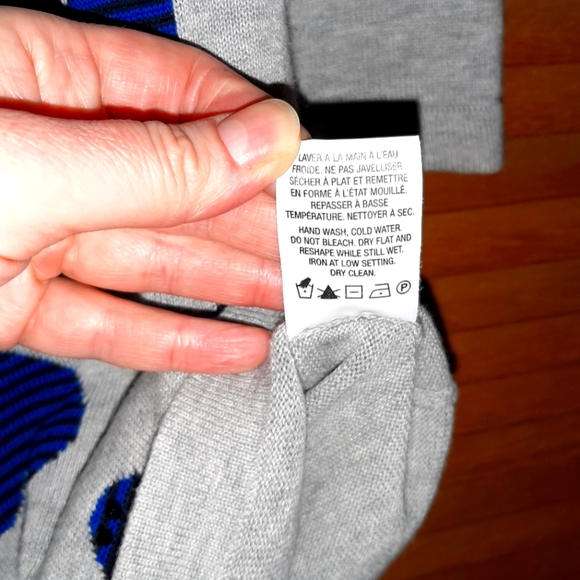 Grey 3/4 Sleeves Shirt with Embellished Hearts - Picture 9 of 9